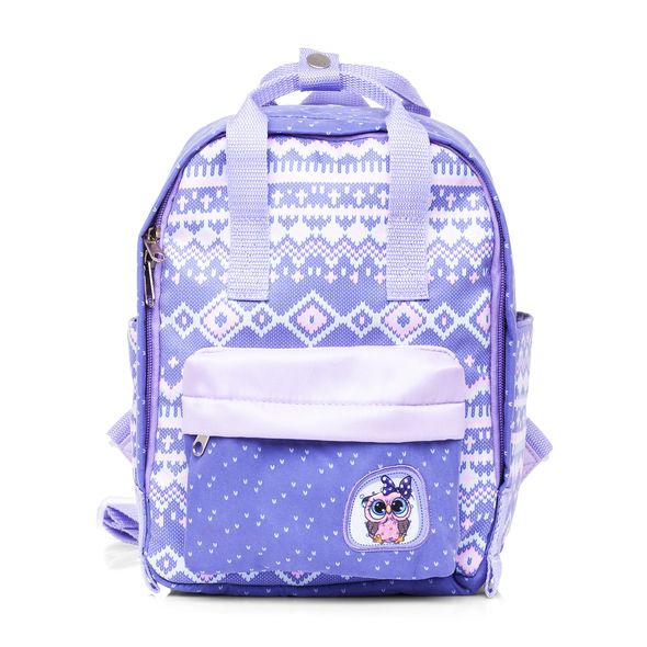 Рюкзак Hatber STYLISH -Вязаный узор- 27х20х13см Твил 1 отделение, 4 кармана, отделение для планшета , 